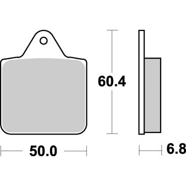 Plaquettes de frein moto SBS Off Road Sinter 756SI