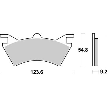 Plaquettes de frein moto SBS Off Road Sinter 757SI