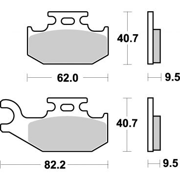 Plaquettes de frein moto SBS Off Road Sinter 767SI