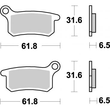 Plaquettes de frein moto SBS Off Road Sinter 783SI