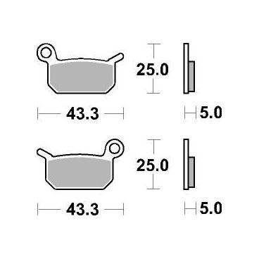 Plaquettes de frein moto SBS Off Road Sinter 794SI