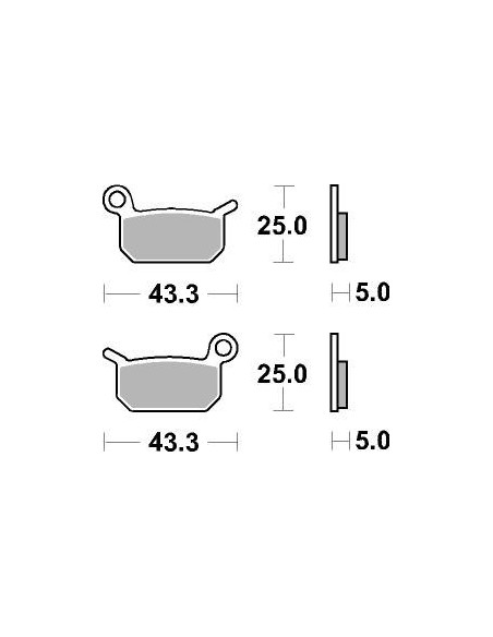 Plaquettes de frein moto SBS Off Road Sinter 794SI