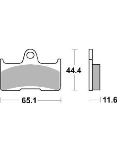 Plaquettes de frein moto SBS Off Road Sinter 799SI