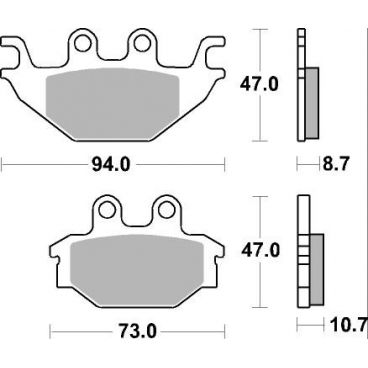 Plaquettes de frein moto SBS Off Road Sinter 810SI