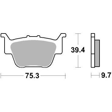 Plaquettes de frein moto SBS Off Road Sinter 813SI