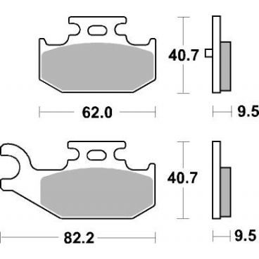 Plaquettes de frein moto SBS Off Road Sinter 816SI