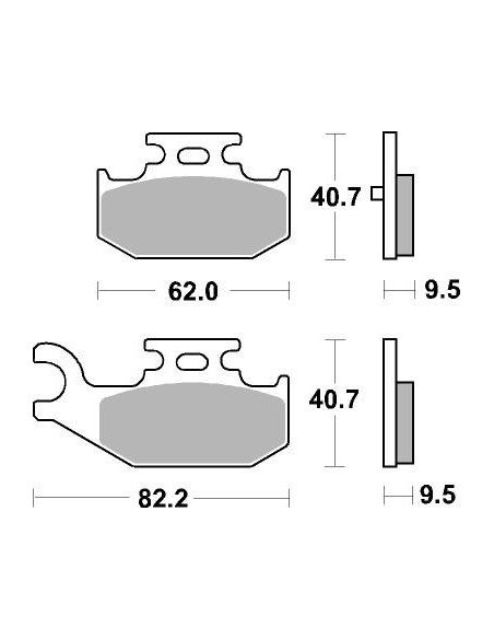 Plaquettes de frein moto SBS Off Road Sinter 816SI