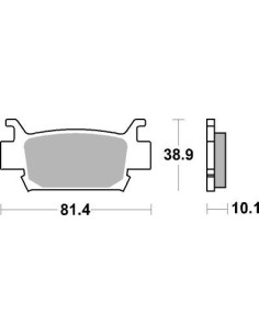 Plaquettes de frein moto SBS Off Road Sinter 829SI