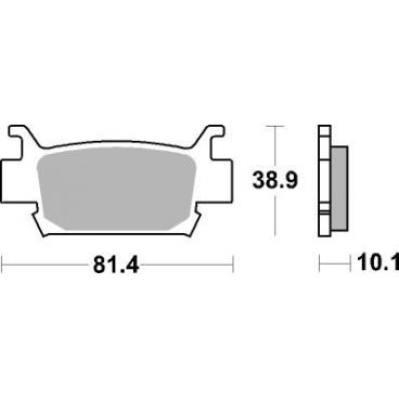 Plaquettes de frein moto SBS Off Road Sinter 829SI