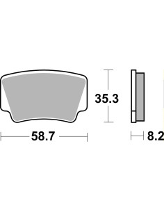 Plaquettes de frein moto SBS Off Road Sinter 867SI