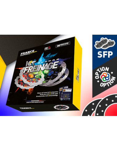 Kit Freinage FRANCE EQUIPEMENT - AP RACING Composé de 2 Disques