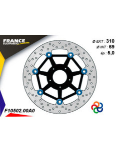 Kit Freinage FRANCE EQUIPEMENT - AP RACING Composé de 2 Disques 2