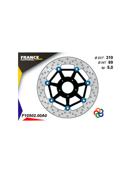 Kit Freinage FRANCE EQUIPEMENT - AP RACING Composé de 2 Disques