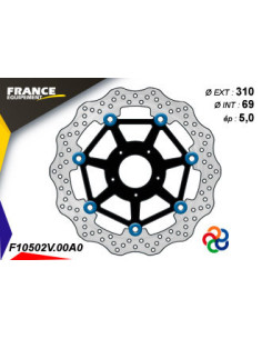 Kit Freinage FRANCE EQUIPEMENT - AP RACING Composé de 2 Disques 2