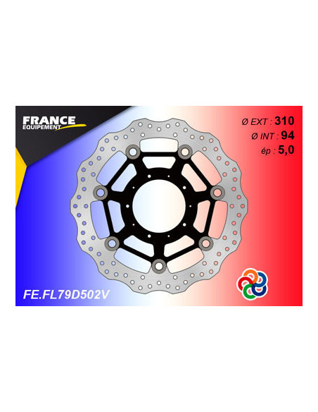 Kit Freinage FRANCE EQUIPEMENT - AP RACING Composé de 2 Disques