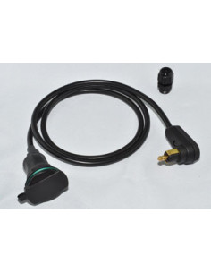 Rallonge de Prise DIN Coudée 90° (BMW, Triumph, ...).