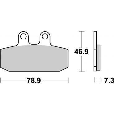 Plaquettes de frein scooter SBS Maxi Sinter 108MS