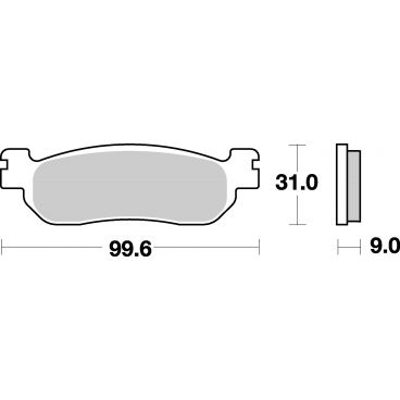 Plaquettes de frein scooter SBS Maxi Sinter 155MS