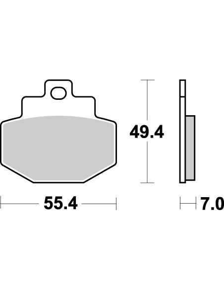 Plaquettes de frein scooter SBS Maxi Sinter 166MS
