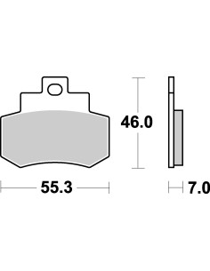Plaquettes de frein scooter SBS Maxi Sinter 172MS