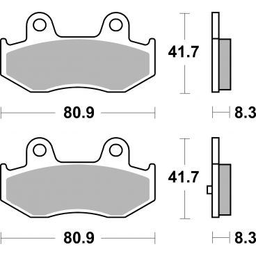 Plaquettes de frein scooter SBS Maxi Sinter 174MS