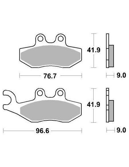 Plaquettes de frein scooter SBS Maxi Sinter 177MS