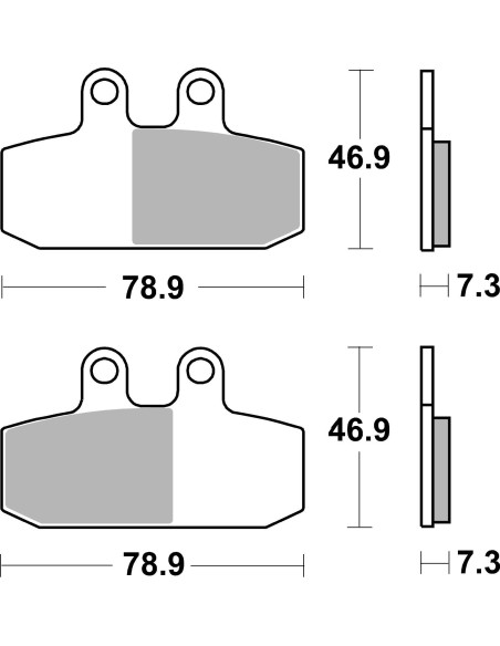 Plaquettes de frein scooter SBS Maxi Sinter 179MS