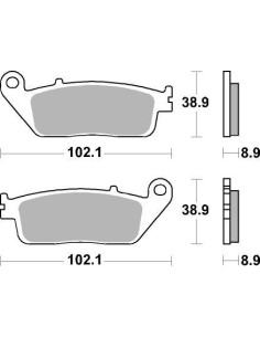 Plaquettes de frein scooter SBS Maxi Sinter 184MS