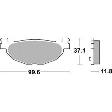 Plaquettes de frein scooter SBS Maxi Sinter 185MS