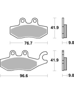 Plaquettes de frein scooter SBS Maxi Sinter 187MS