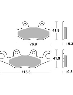Plaquettes de frein scooter SBS Maxi Sinter 210MS