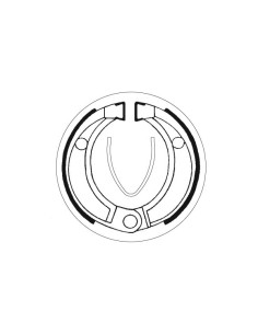 Machoires de frein moto SBS Organic 2043