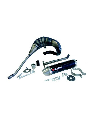 Evolution exhaust pipe with carbon silencer  ATHENA