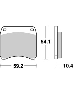 Plaquettes de frein moto SBS Racing 523RQ
