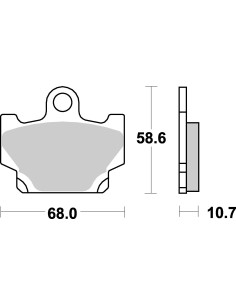 Plaquettes de frein moto SBS Racing 550RQ