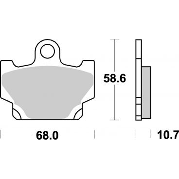 Plaquettes de frein moto SBS Racing 550RQ