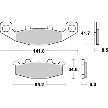 Plaquettes de frein moto SBS Racing 597RQ