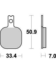 Plaquettes de frein moto SBS Racing 656RQ