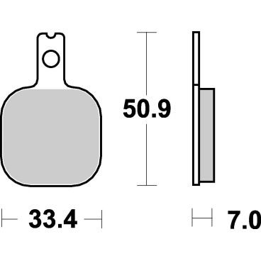 Plaquettes de frein moto SBS Racing 656RQ