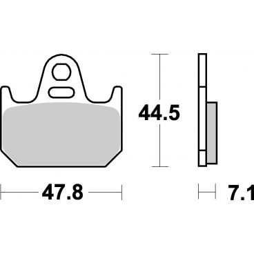 Plaquettes de frein moto SBS Racing 659RQ