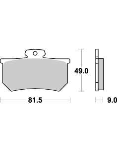 Plaquettes de frein moto SBS Racing 661RQ