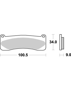Plaquettes de frein moto SBS Racing 707RQ