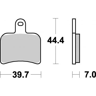 Plaquettes de frein moto SBS Racing 719RQ