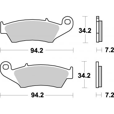 Plaquettes de frein moto SBS Off Road Racing Sinter 694RSI