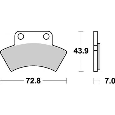 Plaquettes de frein moto SBS Off Road Racing Sinter 717RSI