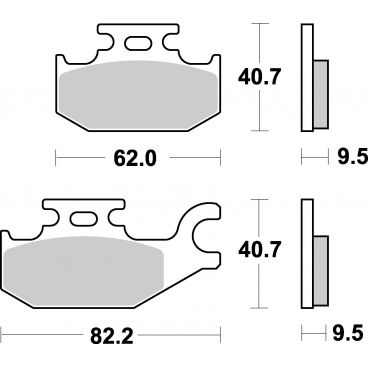 Plaquettes de frein moto SBS Off Road Racing Sinter 754RSI