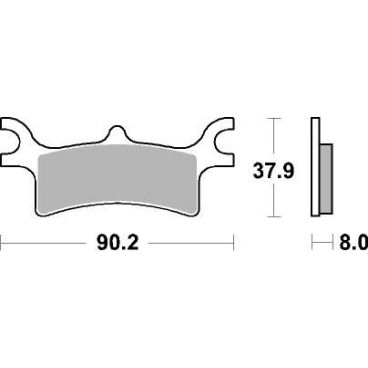 Plaquettes de frein moto SBS Off Road Racing Sinter 787RSI