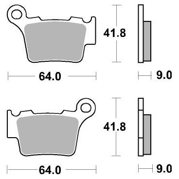 Plaquettes de frein moto SBS Off Road Racing Sinter 791RSI