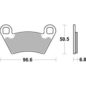 Plaquettes de frein moto SBS Off Road Racing Sinter 800RSI