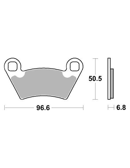 Plaquettes de frein moto SBS Off Road Racing Sinter 800RSI